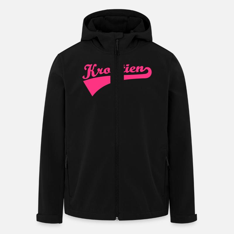 Kroatien - Recycelte Männer Softshell-Jacke von Stanley/Stella - Schwarz