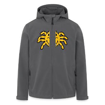 Smiley Spider - Recycelte Männer Softshell-Jacke von Stanley/Stella - Schwarz - Vorne - AI Model Male 185 light (185cm)