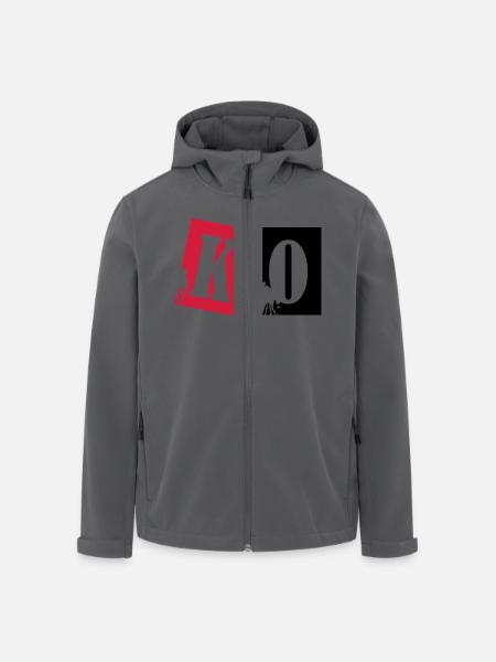 ko_boxing_02 - Recycelte Männer Softshell-Jacke von Stanley/Stella - Schwarz