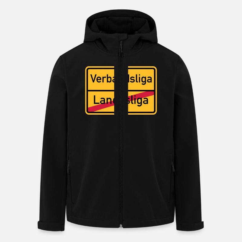 Verbandsliga - Recycelte Männer Softshell-Jacke von Stanley/Stella - Schwarz