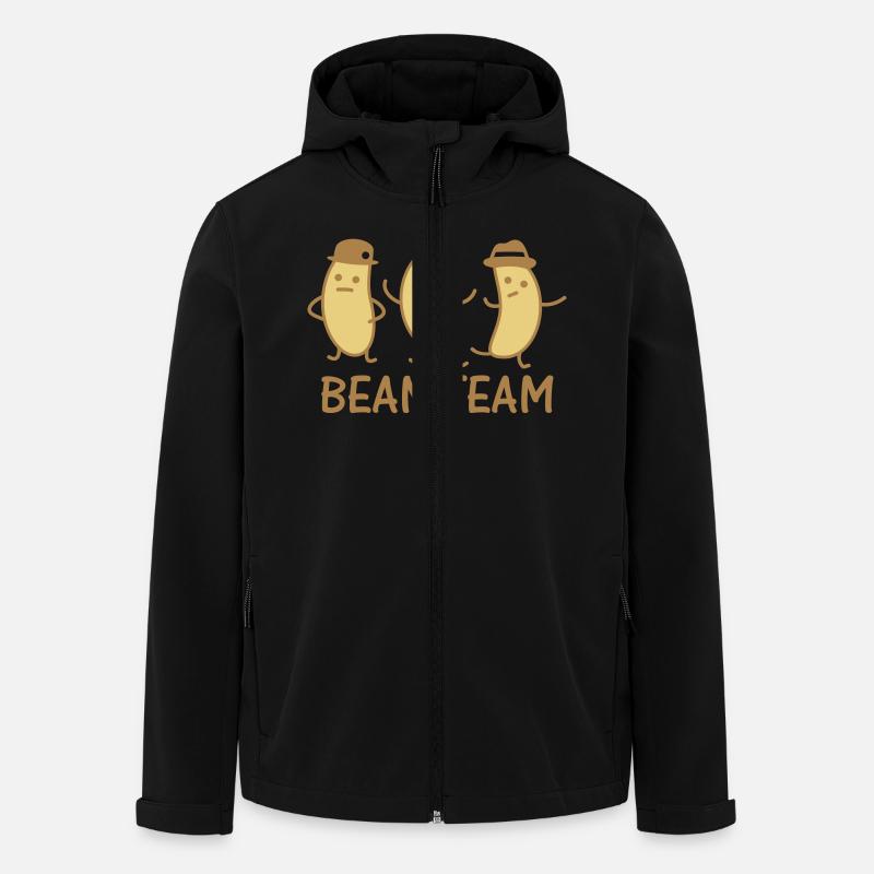Bean Team - Veste softshell homme en polyester recyclé Stanley/Stella - noir