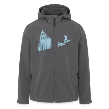 Snowboard Snow Sport Piste 1c CYO - Recycelte Männer Softshell-Jacke von Stanley/Stella - Schwarz - Vorne - AI Model Male 185 light (185cm)