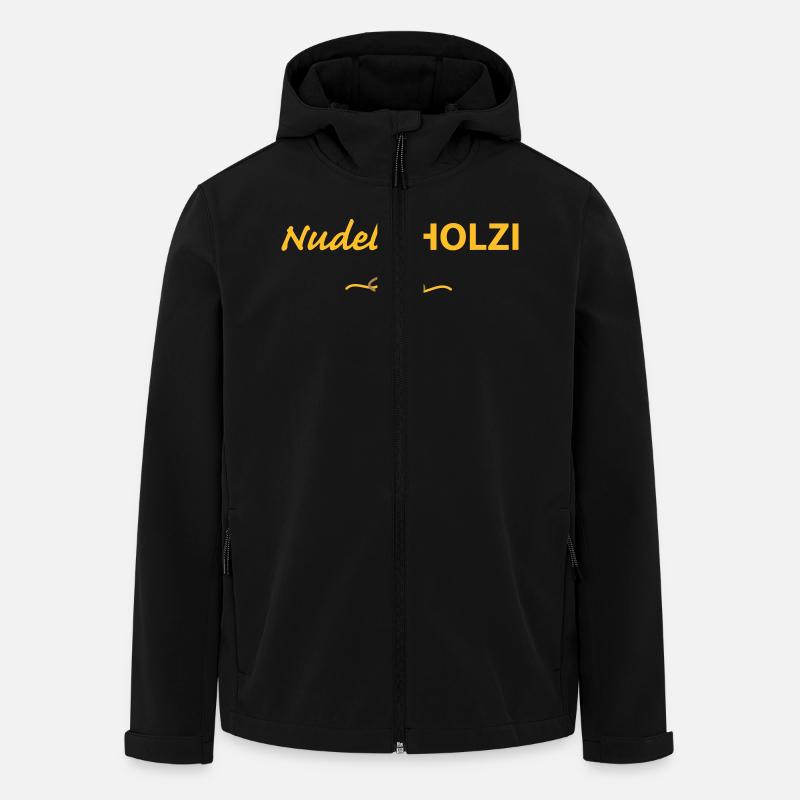 Nudelholz mit Nudel - Recycelte Männer Softshell-Jacke von Stanley/Stella - Schwarz