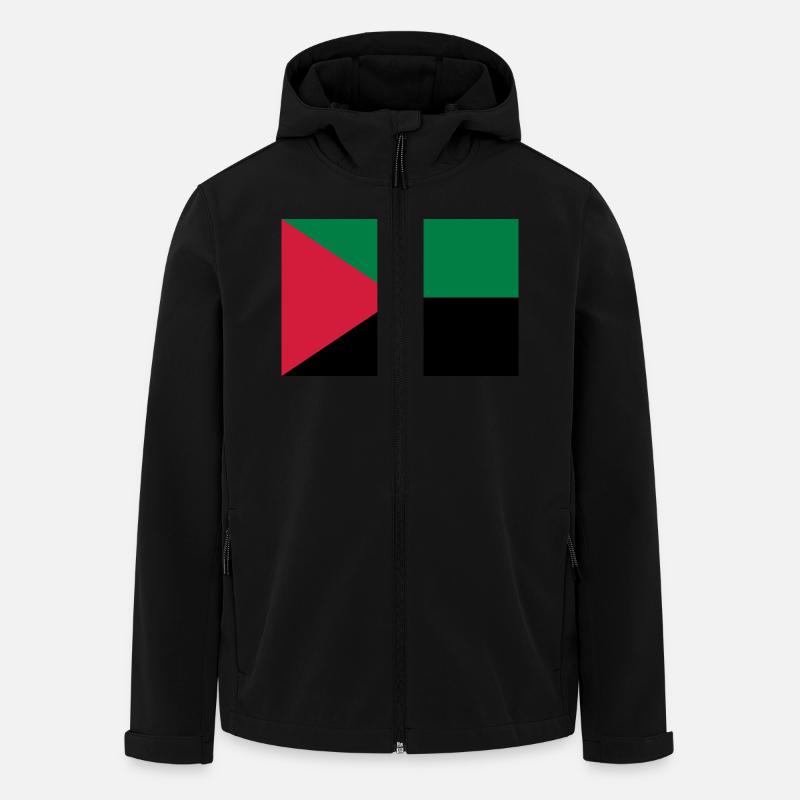 Martinique / 972 / Caraïbes / Martiniquais - Men’s Recycled Softshell Jacket by Stanley/Stella - black