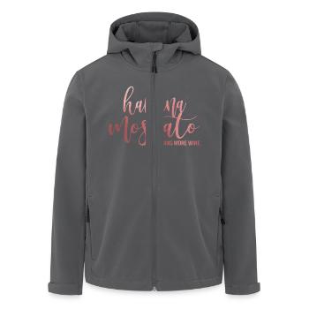 Wine - Recycelte Männer Softshell-Jacke von Stanley/Stella - Anthrazit - Vorne - AI Model Male 185 light (185cm)