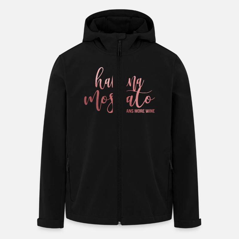 Wine - Recycelte Männer Softshell-Jacke von Stanley/Stella - Schwarz