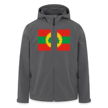 Oromo / Ethiopie - Veste softshell homme en polyester recyclé Stanley/Stella - noir - Devant - AI Model Male 185 light (185cm)