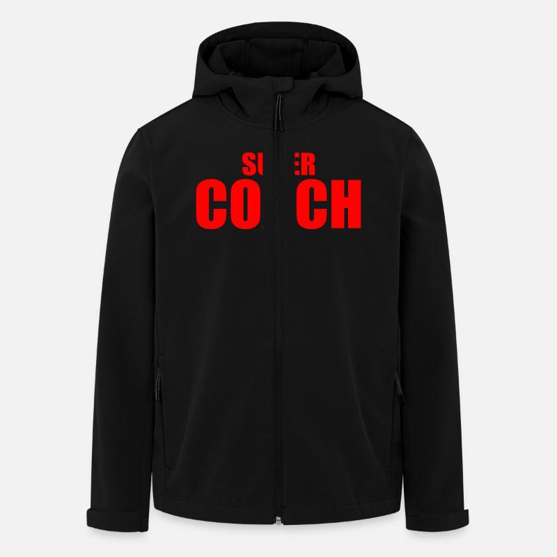 Coach - Veste softshell homme en polyester recyclé Stanley/Stella - noir