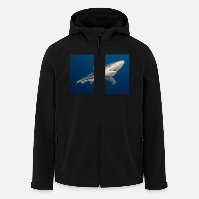 Azoren Hai - Recycelte Männer Softshell-Jacke von Stanley/Stella - Schwarz
