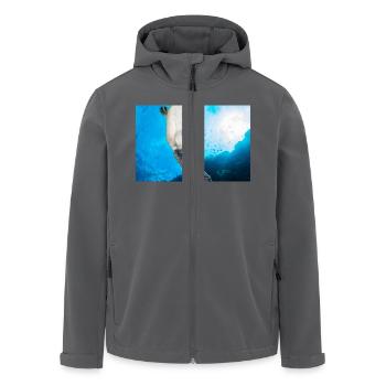 Schildkröte - Recycelte Männer Softshell-Jacke von Stanley/Stella - Schwarz - Vorne - AI Model Male 185 light (185cm)