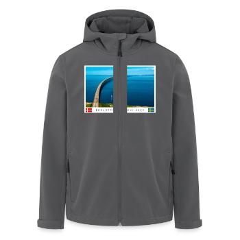 Danish-Swedish Tunnel Dream & Party in Bro - Men’s Recycled Softshell Jacket by Stanley/Stella - black - Front - AI Model Male 185 light (185cm)