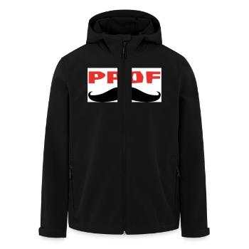 PROF - Veste softshell homme en polyester recyclé Stanley/Stella - noir - Devant - AI Model Male 185 light (185cm)
