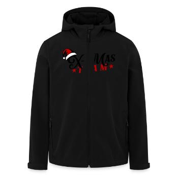 X-Mas Team Weihnachten - Recycelte Männer Softshell-Jacke von Stanley/Stella - Schwarz - Vorne - AI Model Male 185 light (185cm)
