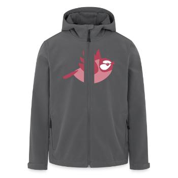 Kleiner, fliegender Vogel, eine Meise - Recycelte Männer Softshell-Jacke von Stanley/Stella - Schwarz - Vorne - AI Model Male 185 light (185cm)