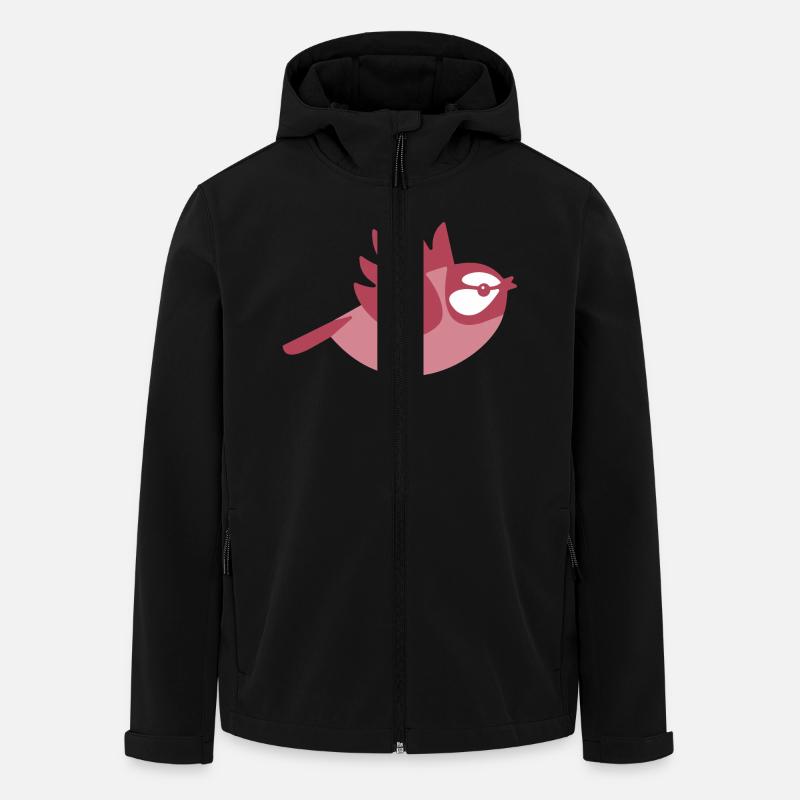 Kleiner, fliegender Vogel, eine Meise - Recycelte Männer Softshell-Jacke von Stanley/Stella - Schwarz
