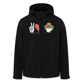 Lustiger Spruch für Foodies - Recycelte Männer Softshell-Jacke von Stanley/Stella - Schwarz - Vorne - AI Model Male 185 light (185cm)