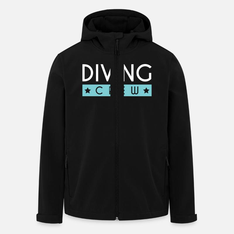 Équipage de plongée - Veste softshell homme en polyester recyclé Stanley/Stella - noir