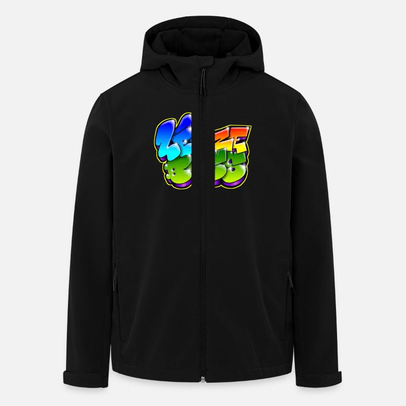 Leo Zeboss Graffiti Name - Recycelte Männer Softshell-Jacke von Stanley/Stella - Schwarz
