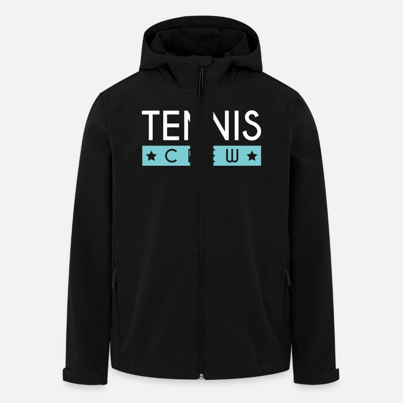 Équipe de tennis - Veste softshell homme en polyester recyclé Stanley/Stella - noir