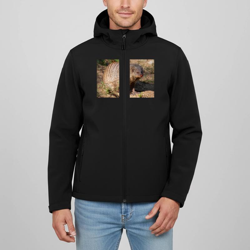 Gebänderte Manguste oder Zebramanguste Zebramanguste Recycelte Männer Softshell-Jacke von Stanley/Stella