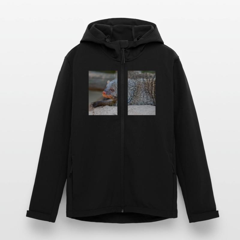 Gebänderte Manguste oder Zebramanguste Zebramanguste Recycelte Männer Softshell-Jacke von Stanley/Stella