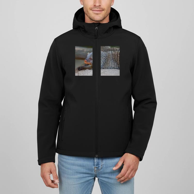 Gebänderte Manguste oder Zebramanguste Zebramanguste Recycelte Männer Softshell-Jacke von Stanley/Stella