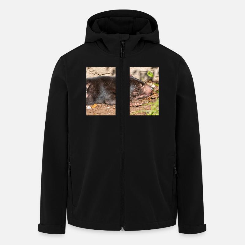Tasmanian Devil (in german Beutelteufel) - Men’s Recycled Softshell Jacket by Stanley/Stella - black