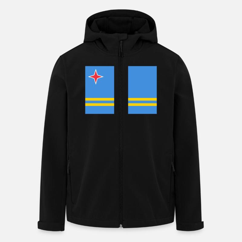 Aruba - Recycelte Männer Softshell-Jacke von Stanley/Stella - Schwarz