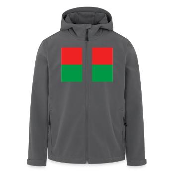 Burkina Faso - Veste softshell homme en polyester recyclé Stanley/Stella - noir - Devant - AI Model Male 185 light (185cm)