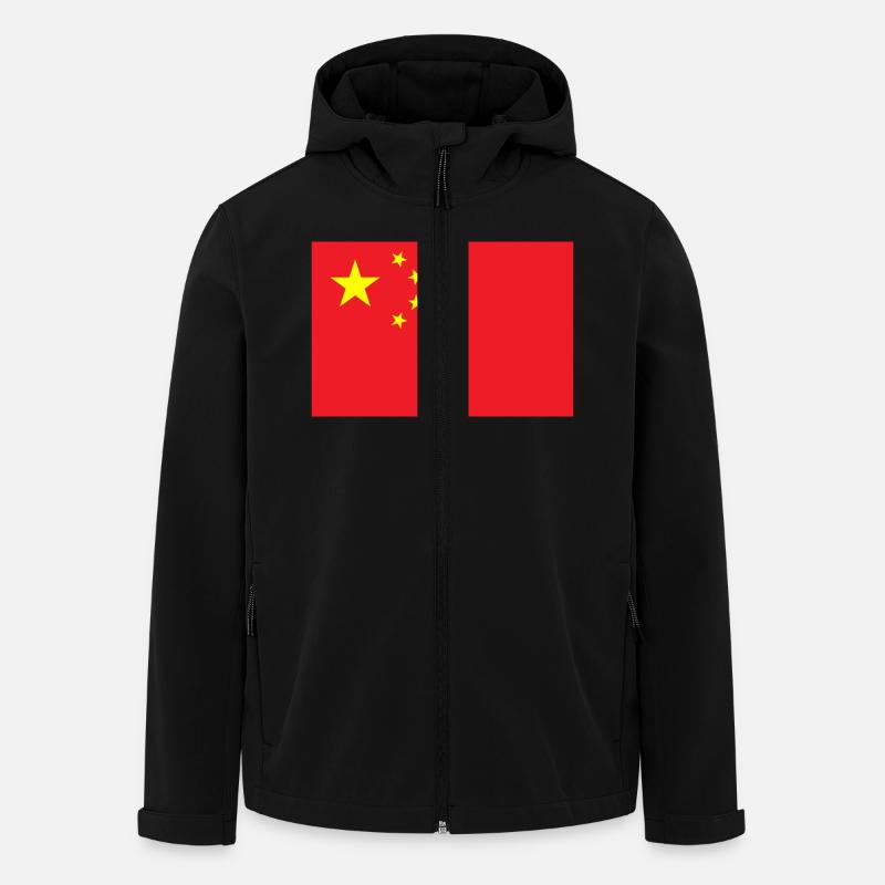 China - Recycelte Männer Softshell-Jacke von Stanley/Stella - Schwarz