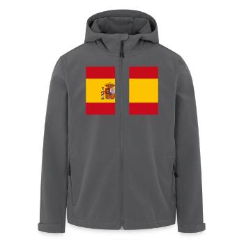 Spain - Men’s Recycled Softshell Jacket by Stanley/Stella - black - Front - AI Model Male 185 light (185cm)