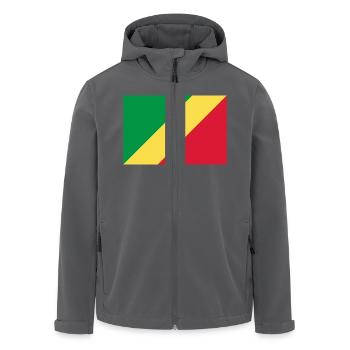 Demokratische Republik Kongo - Recycelte Männer Softshell-Jacke von Stanley/Stella - Schwarz - Vorne - AI Model Male 185 light (185cm)
