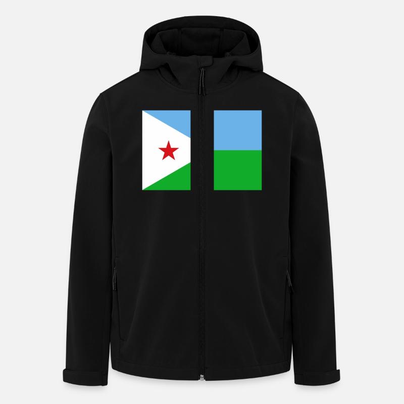 Djibouti - Veste softshell homme en polyester recyclé Stanley/Stella - noir