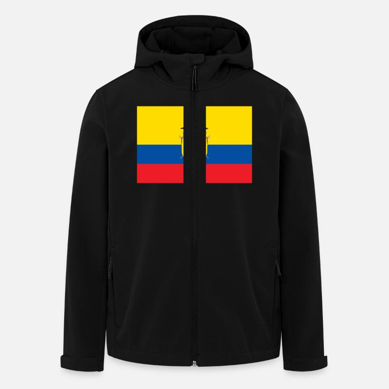 Ecuador - Men’s Recycled Softshell Jacket by Stanley/Stella - black
