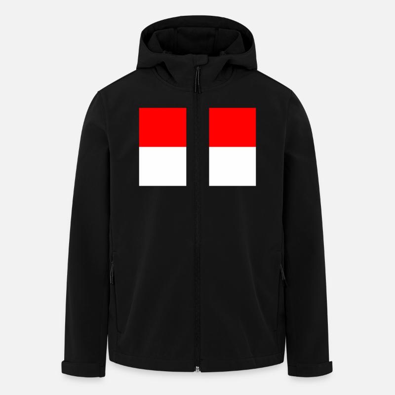 Indonesien - Recycelte Männer Softshell-Jacke von Stanley/Stella - Schwarz