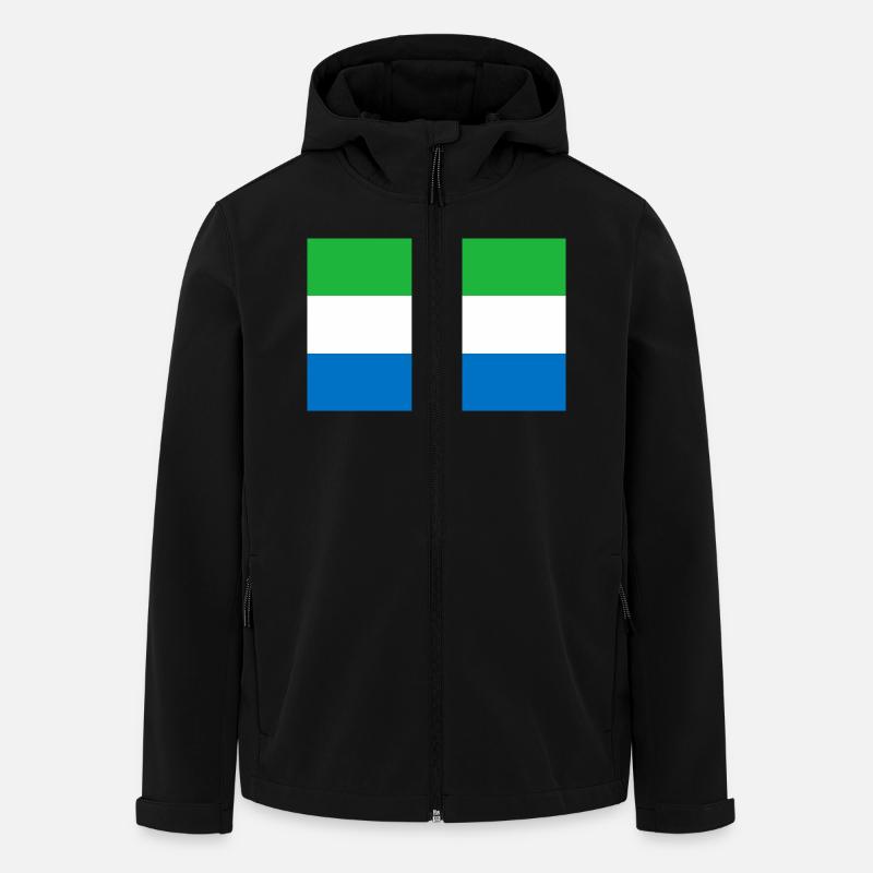 Sierra Leone - Recycelte Männer Softshell-Jacke von Stanley/Stella - Schwarz