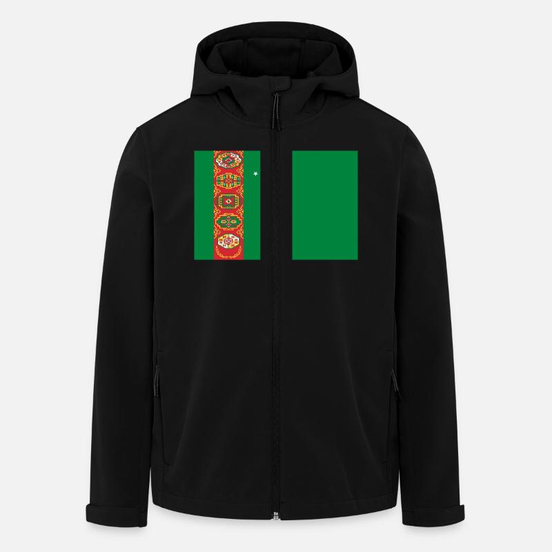 Turkmenistan - Recycelte Männer Softshell-Jacke von Stanley/Stella - Schwarz