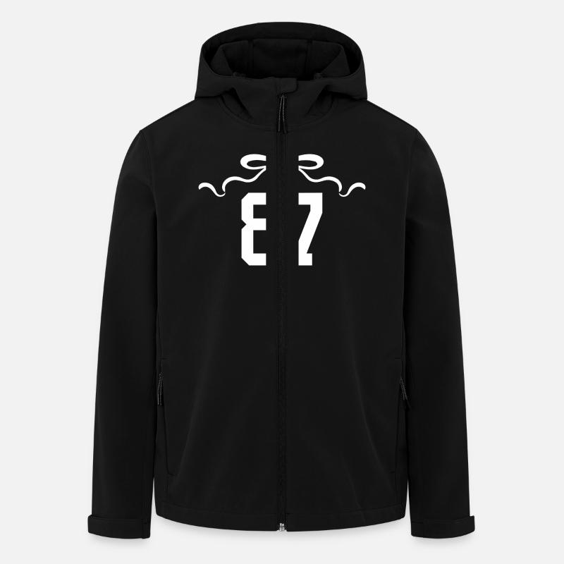 Numéro 87 noeud - 87e anniversaire - Veste softshell homme en polyester recyclé Stanley/Stella - noir