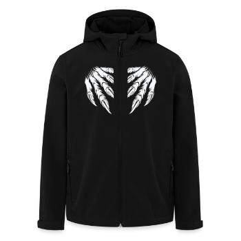 Claws 2 - Men’s Recycled Softshell Jacket by Stanley/Stella - black - Front - AI Model Male 185 light (185cm)