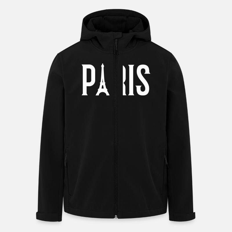 paris - Recycelte Männer Softshell-Jacke von Stanley/Stella - Schwarz