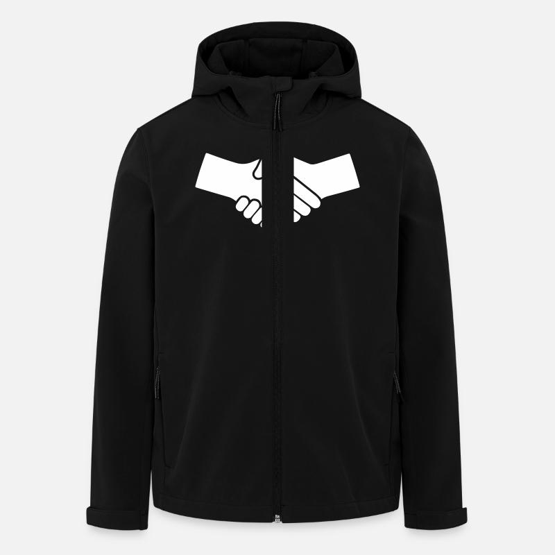Hands Symbol - Men’s Recycled Softshell Jacket by Stanley/Stella - black