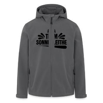 Team Schwarzenberg Sonnenleithe - Recycelte Männer Softshell-Jacke von Stanley/Stella - Schwarz - Vorne - AI Model Male 185 light (185cm)