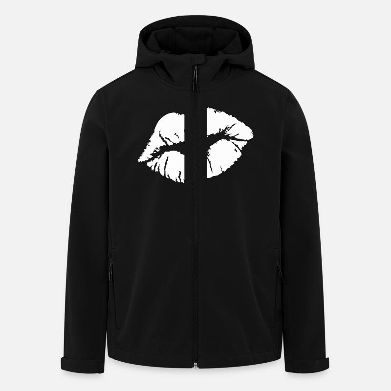 baiser - Veste softshell homme en polyester recyclé Stanley/Stella - noir