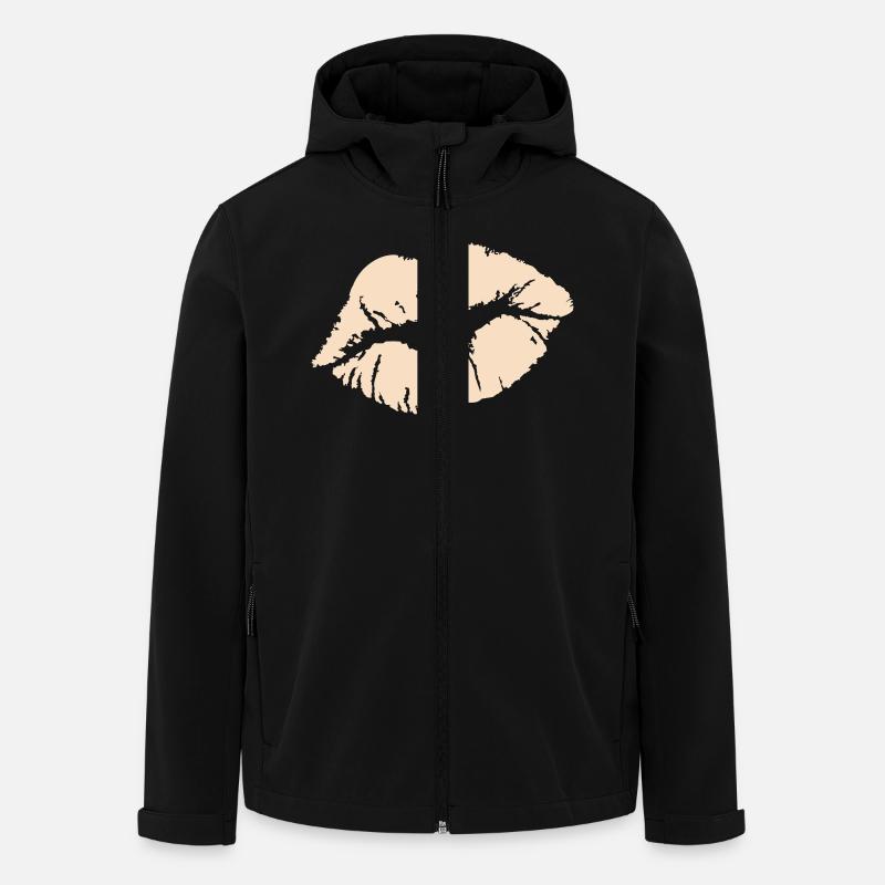 baiser - Veste softshell homme en polyester recyclé Stanley/Stella - noir