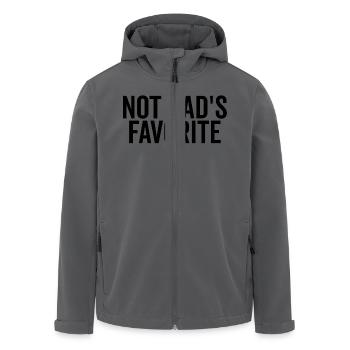 Nicht Papas Favorit - Recycelte Männer Softshell-Jacke von Stanley/Stella - Schwarz - Vorne - AI Model Male 185 light (185cm)