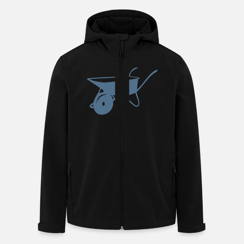 panier - Veste softshell homme en polyester recyclé Stanley/Stella - noir