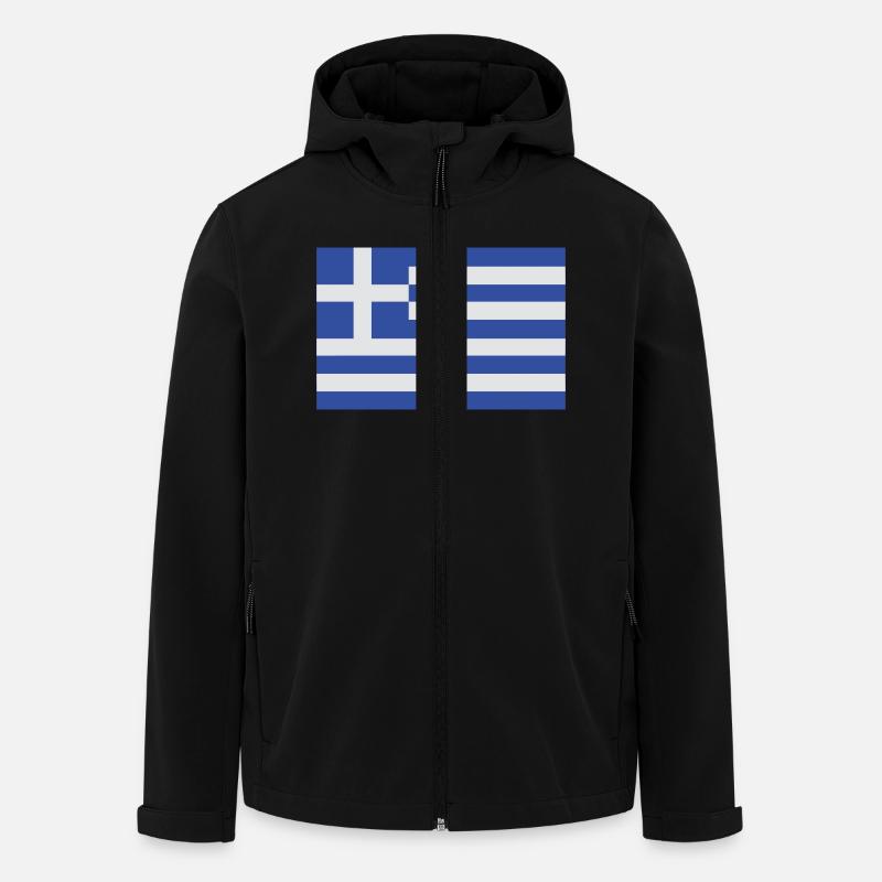 greece - Recycelte Männer Softshell-Jacke von Stanley/Stella - Schwarz