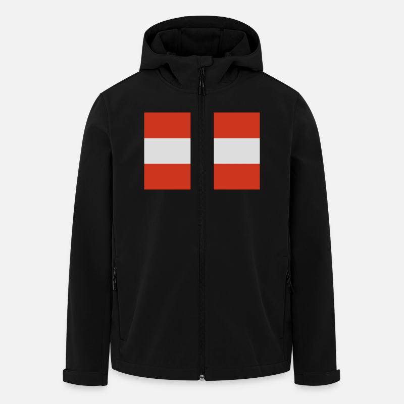 oesterreich - Recycelte Männer Softshell-Jacke von Stanley/Stella - Schwarz