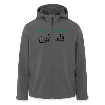 Palestine - Veste softshell homme en polyester recyclé Stanley/Stella - noir - Devant - AI Model Male 185 light (185cm)