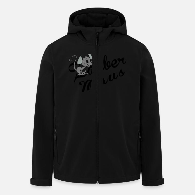 Zauber Maus - Recycelte Männer Softshell-Jacke von Stanley/Stella - Schwarz